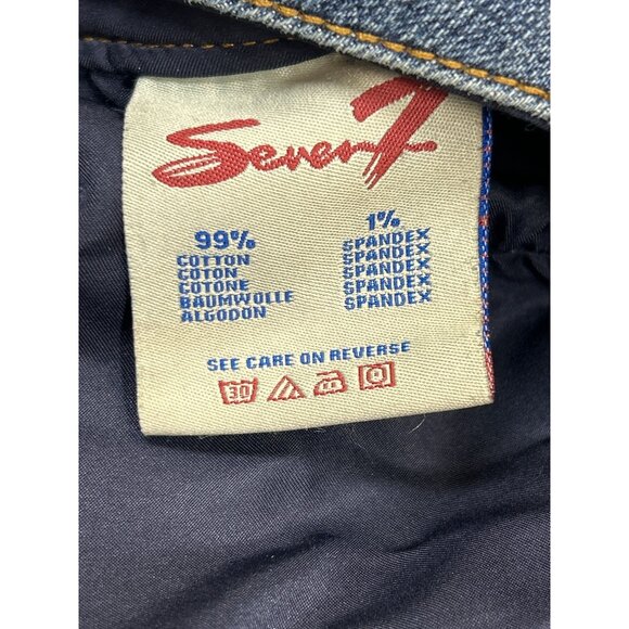 Seven7 Jeans Womens 10 Blue Premium‎ Denim Straight-Leg Stretch - Picture 5 of 9